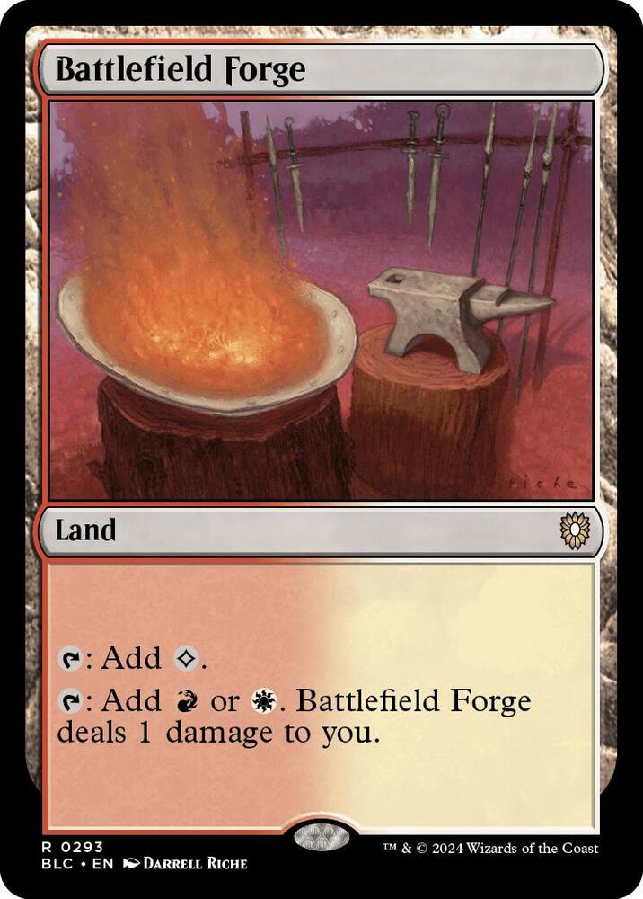 Battlefield Forge 293 card from Commander: Bloomburrow