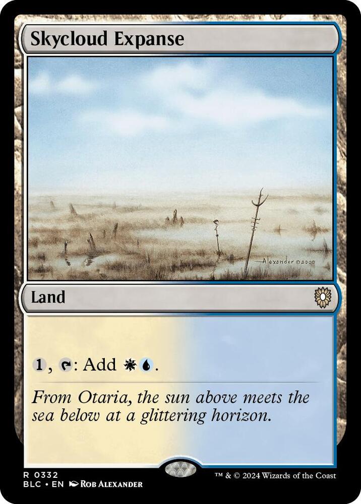 Skycloud Expanse 332 card from Commander: Bloomburrow