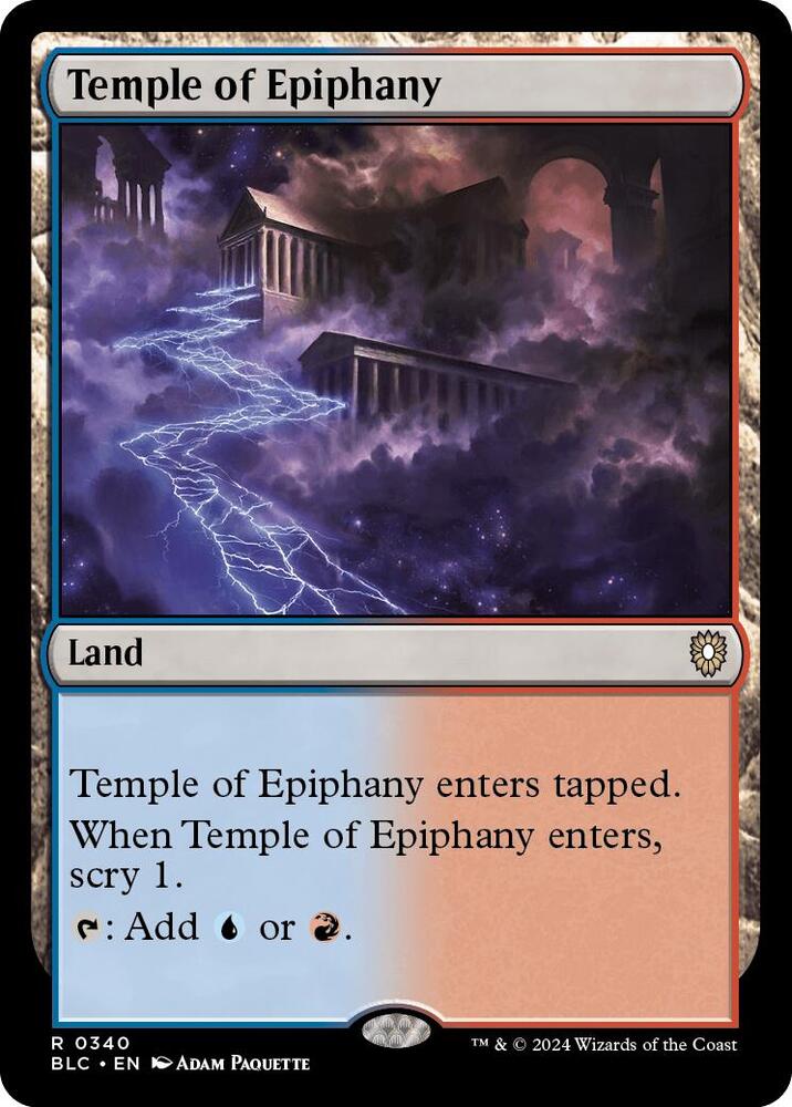 Temple of Epiphany 340 card from Commander: Bloomburrow