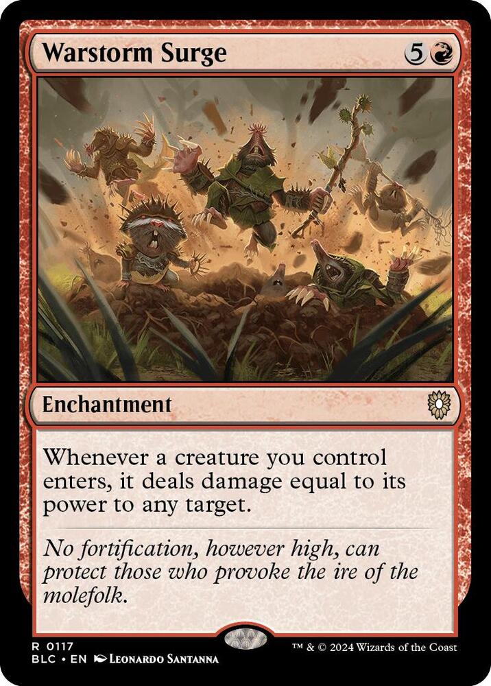 Warstorm Surge 117 card from Commander: Bloomburrow