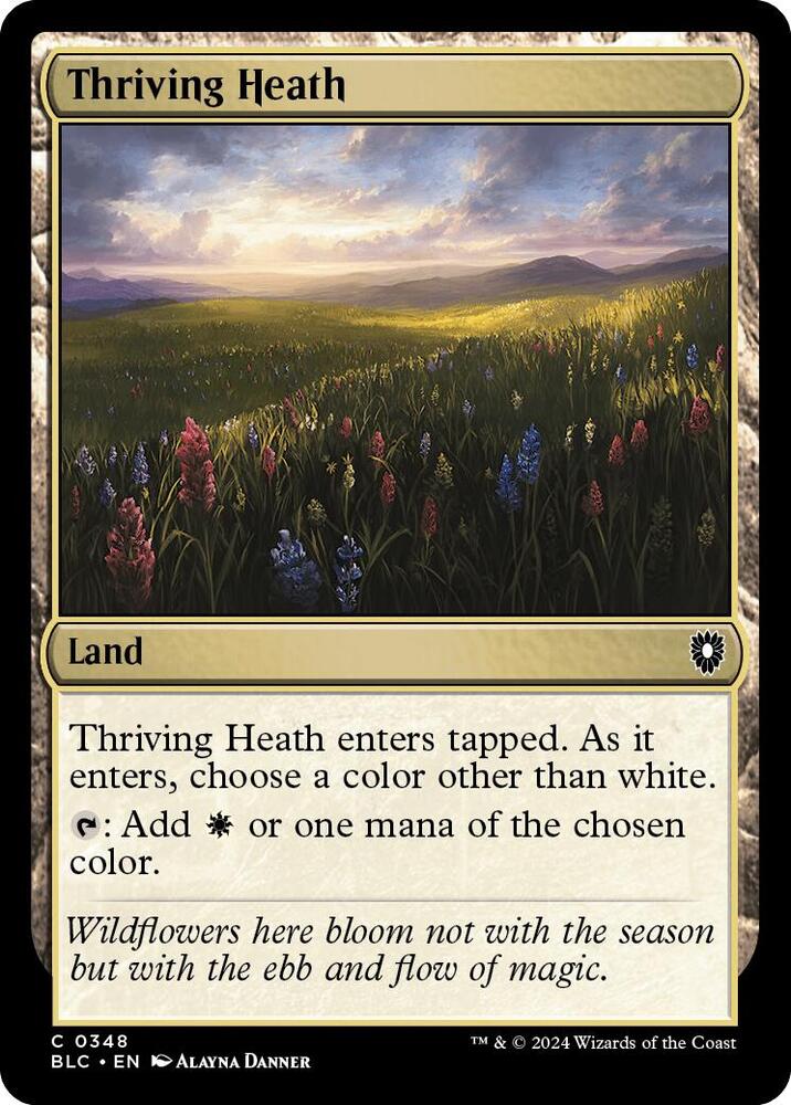 Thriving Heath 348 card from Commander: Bloomburrow