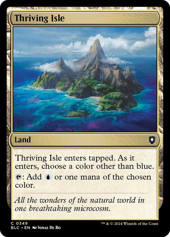 Thriving Isle 349 card from Commander: Bloomburrow