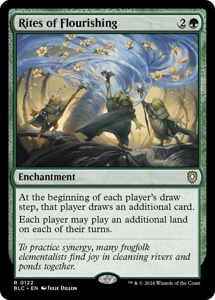 Rites of Flourishing 122 card from Commander: Bloomburrow