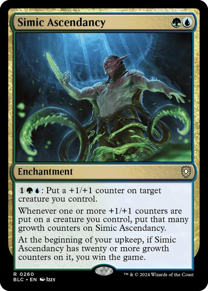 Simic Ascendancy 260 card from Commander: Bloomburrow