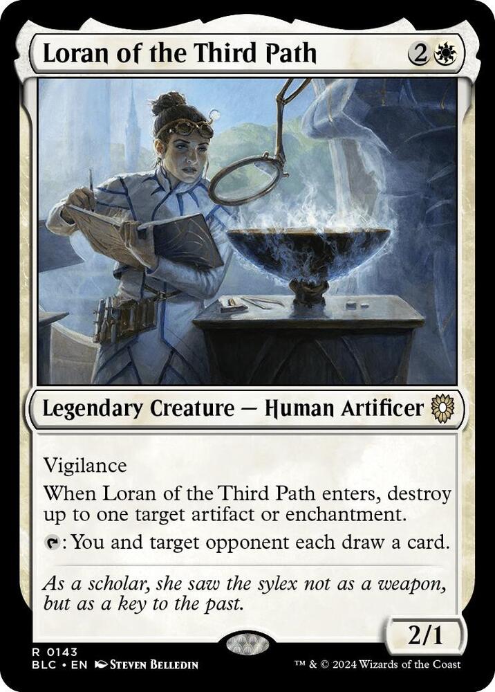 Loran of the Third Path 143 card from Commander: Bloomburrow