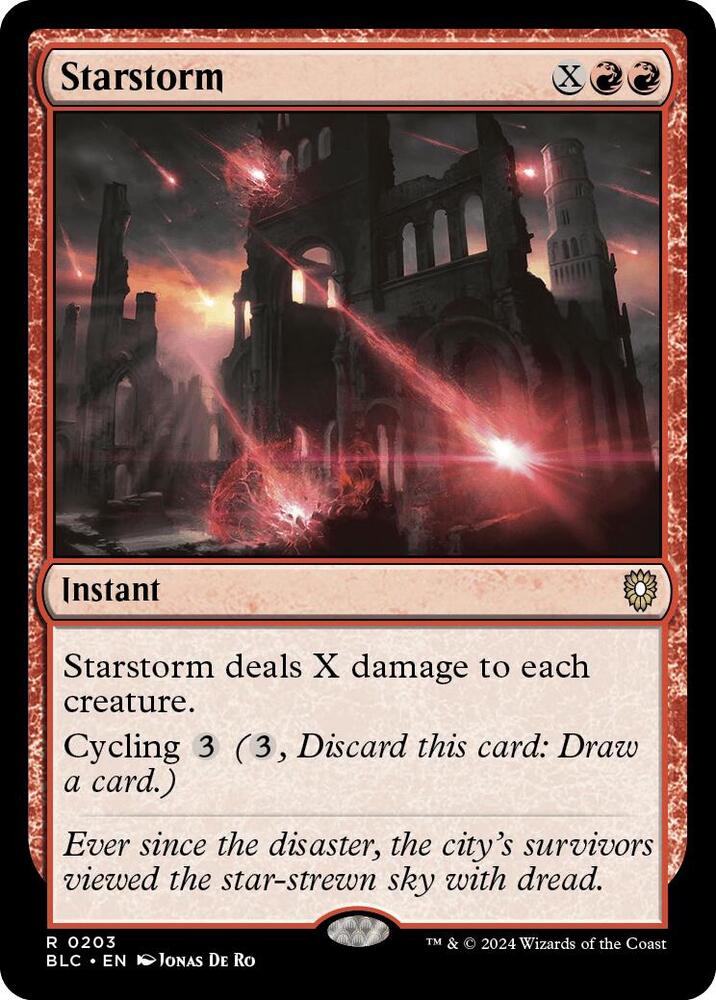 Starstorm 203 card from Commander: Bloomburrow