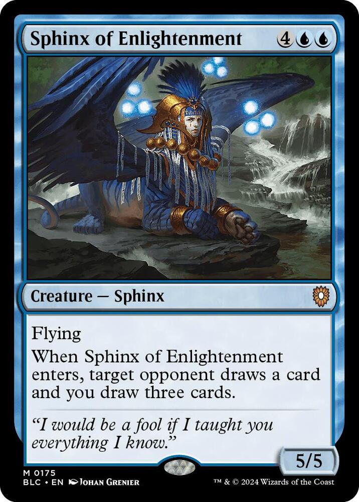 Sphinx of Enlightenment 175 card from Commander: Bloomburrow