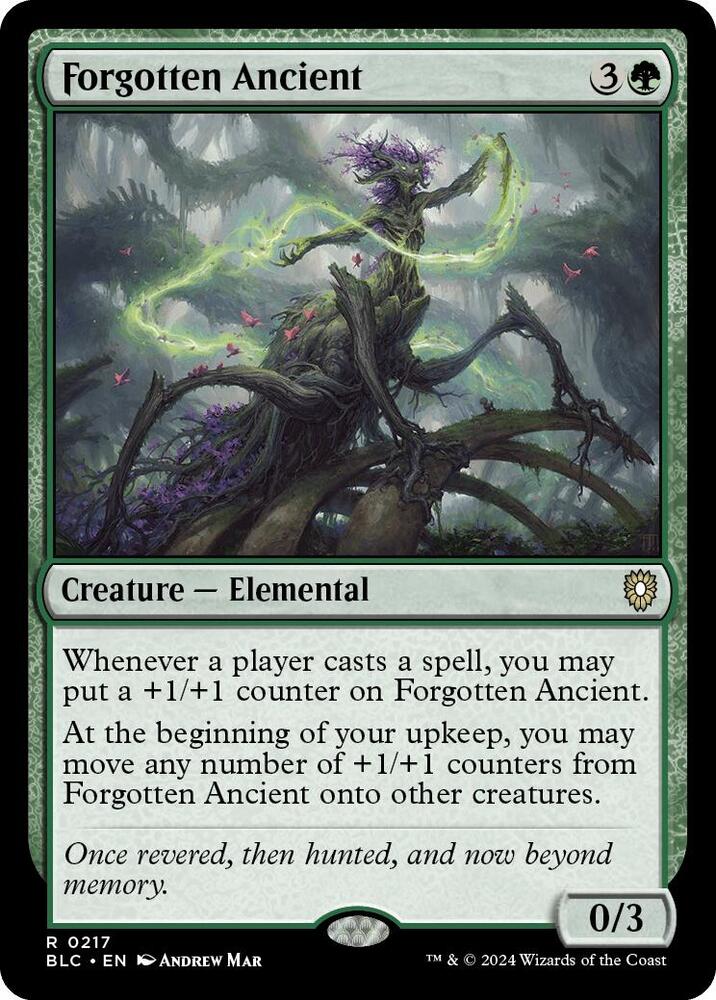 Forgotten Ancient 217 card from Commander: Bloomburrow