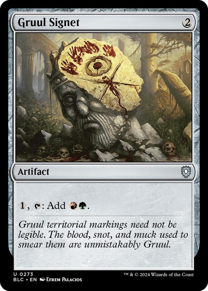 Gruul Signet 273 card from Commander: Bloomburrow