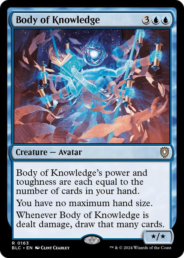 Body of Knowledge 163 card from Commander: Bloomburrow