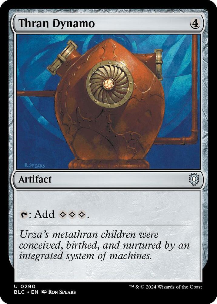 Thran Dynamo 290 card from Commander: Bloomburrow