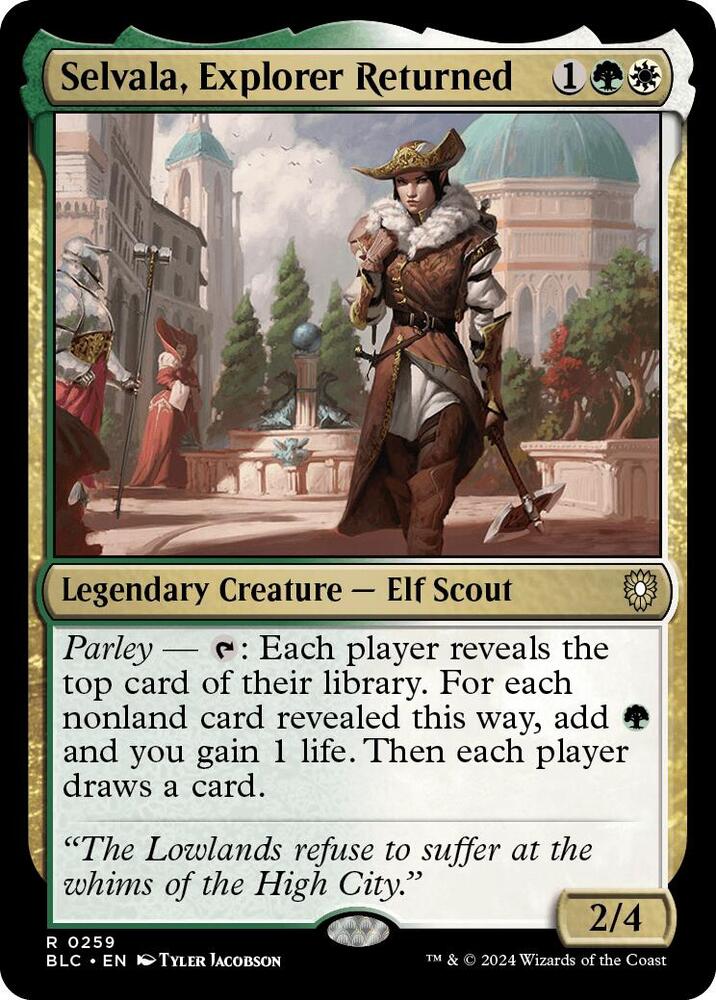 Selvala, Explorer Returned 259 card from Commander: Bloomburrow