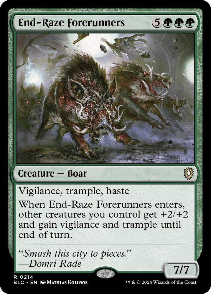 End-Raze Forerunners 214 card from Commander: Bloomburrow