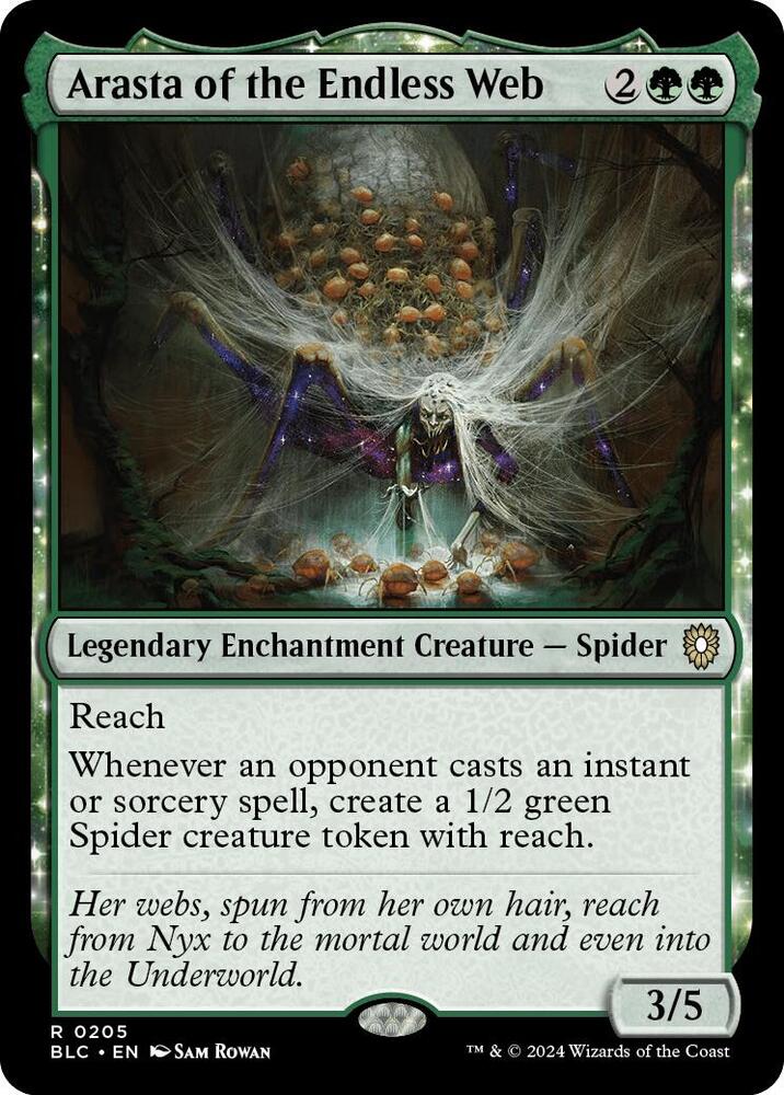 Arasta of the Endless Web 205 card from Commander: Bloomburrow
