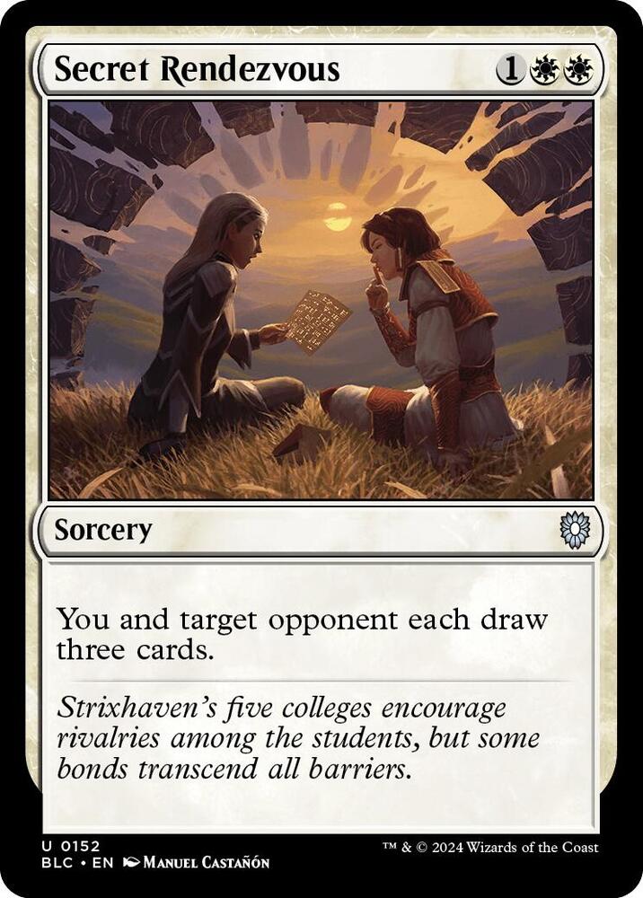 Secret Rendezvous 152 card from Commander: Bloomburrow