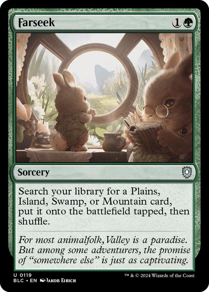 Farseek 119 card from Commander: Bloomburrow