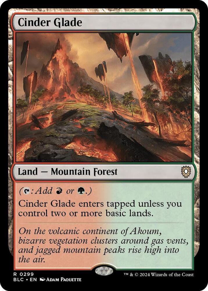 Cinder Glade 299 card from Commander: Bloomburrow