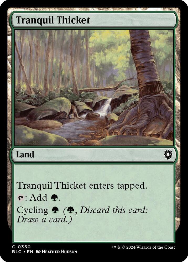 Tranquil Thicket 350 card from Commander: Bloomburrow