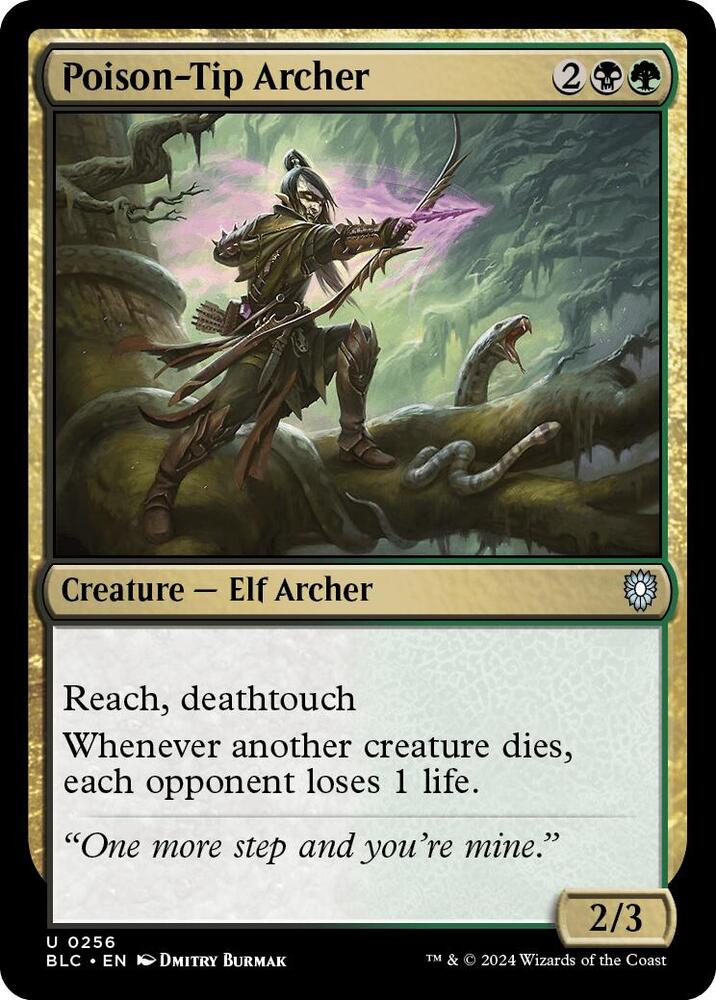 Poison-Tip Archer 256 card from Commander: Bloomburrow