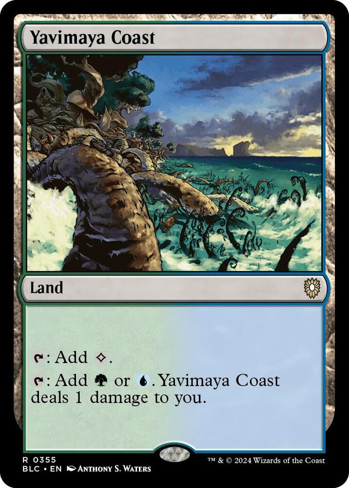 Yavimaya Coast 355 card from Commander: Bloomburrow