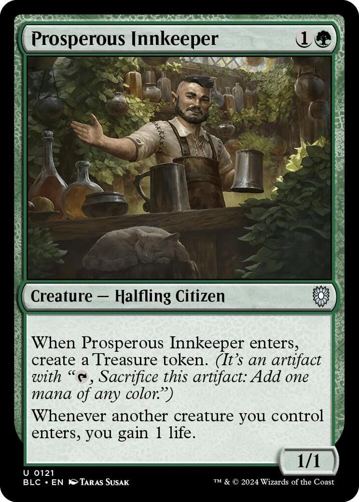 Prosperous Innkeeper 121 card from Commander: Bloomburrow