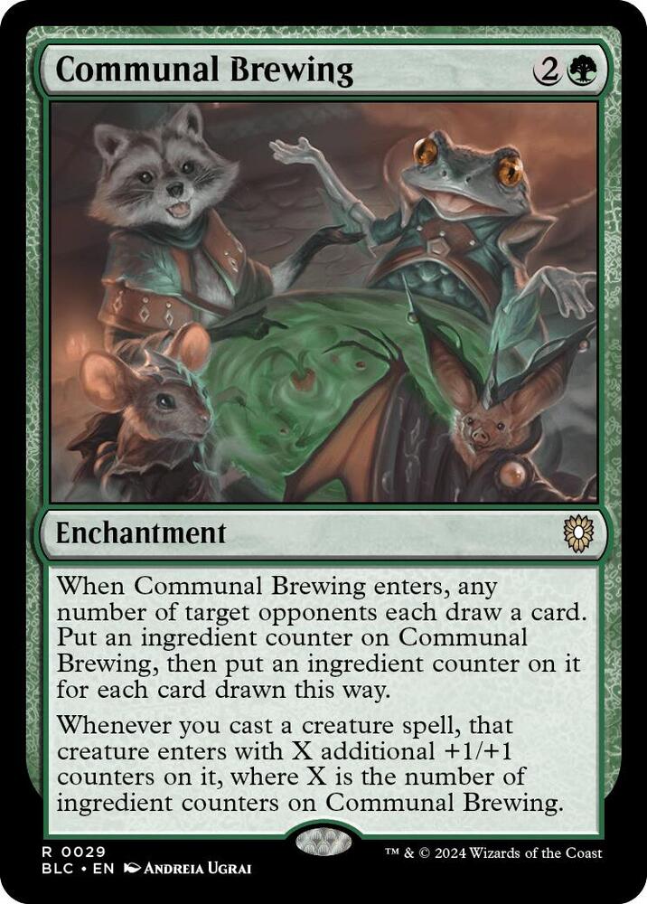 Communal Brewing 29 card from Commander: Bloomburrow