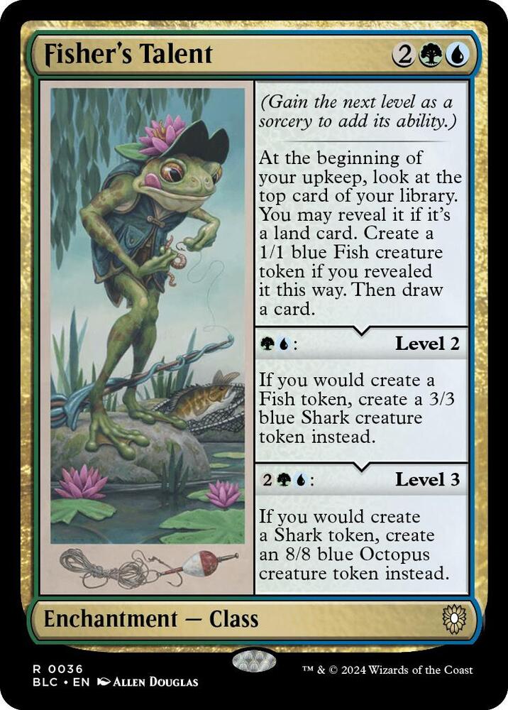 Fisher's Talent 36 card from Commander: Bloomburrow