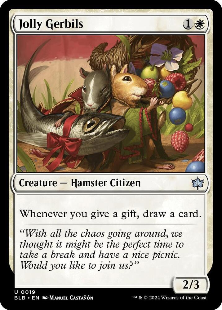 Jolly Gerbils 19 card from Bloomburrow
