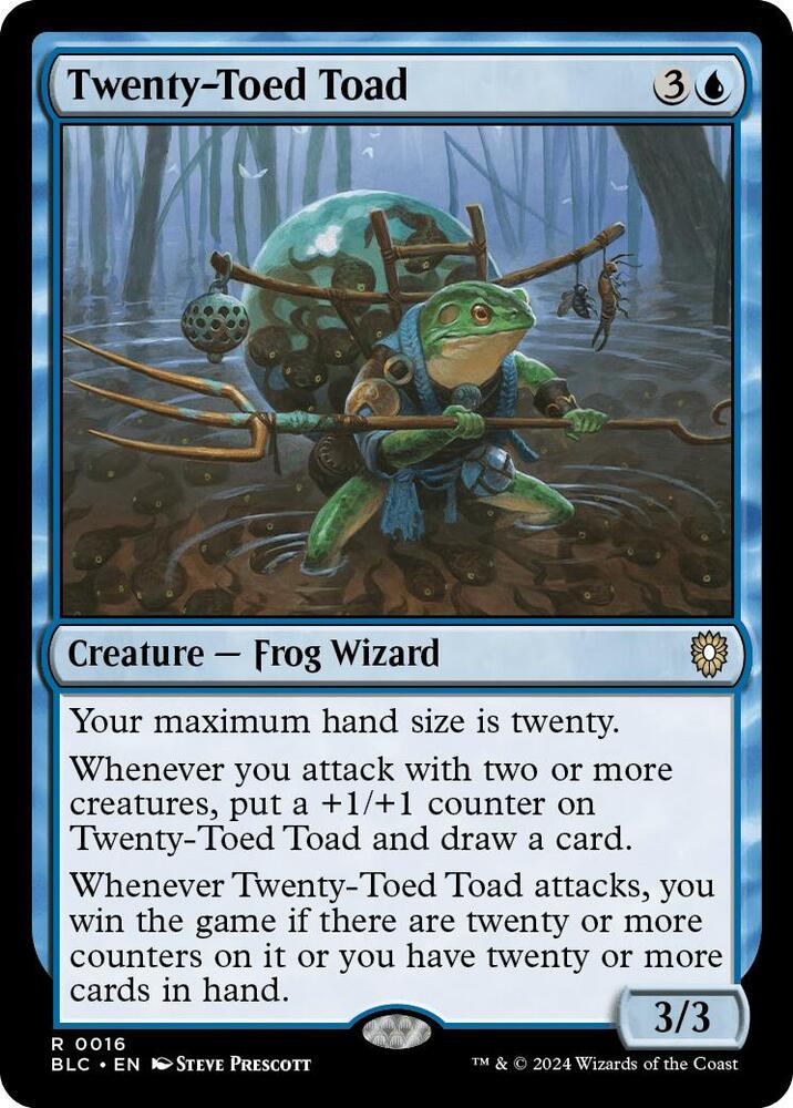 Twenty-Toed Toad 16 card from Commander: Bloomburrow
