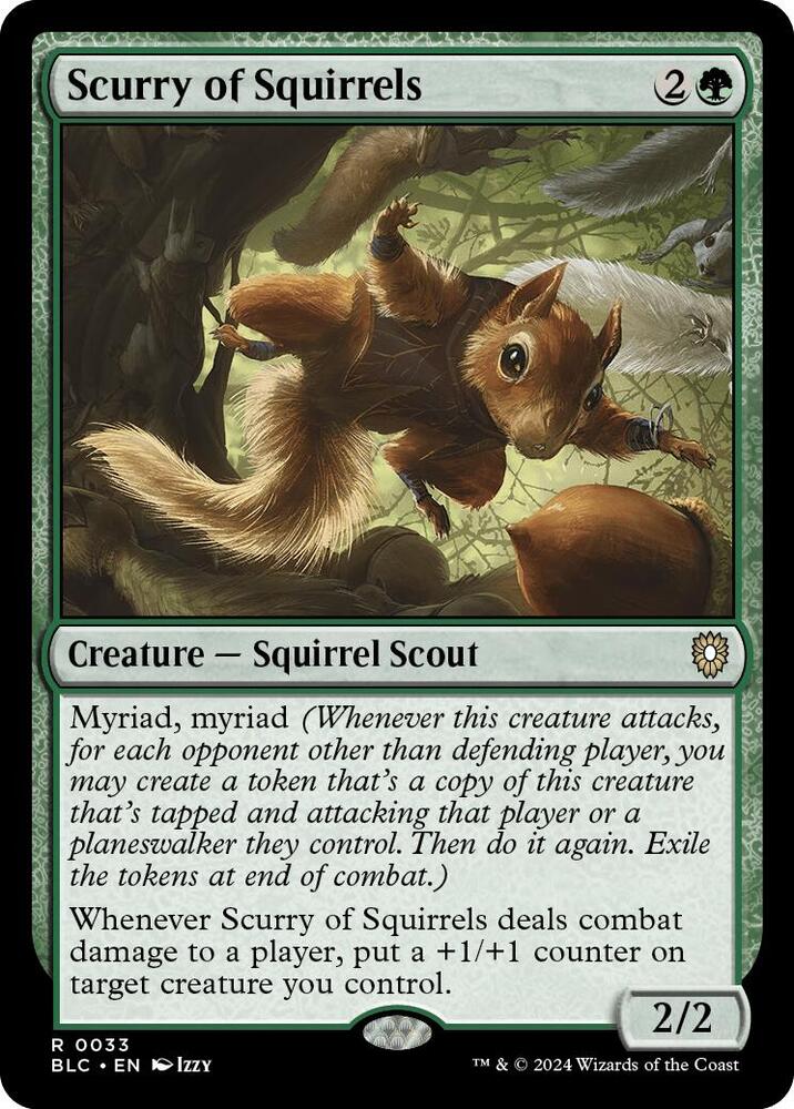 Scurry of Squirrels 33 card from Commander: Bloomburrow