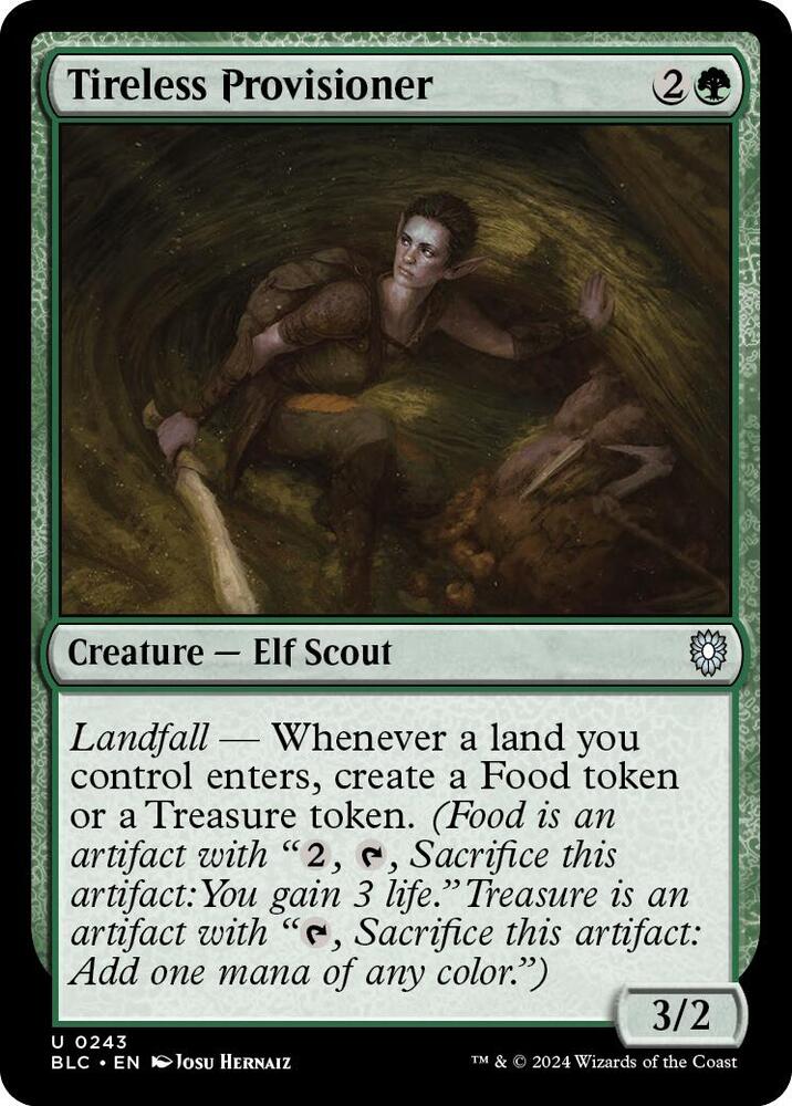 Tireless Provisioner 243 card from Commander: Bloomburrow