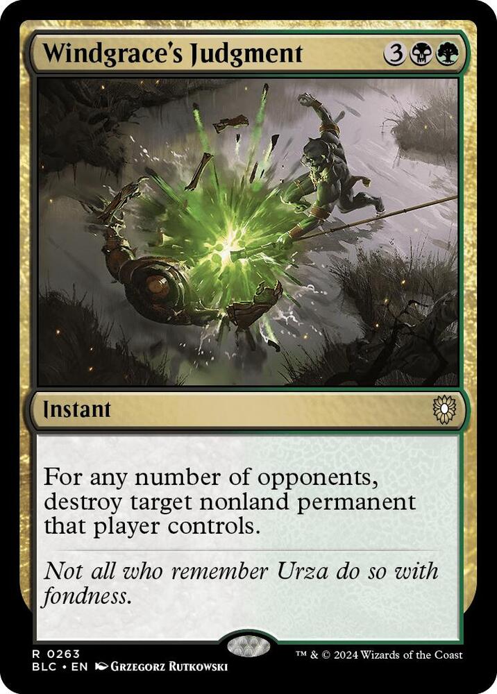 Windgrace's Judgment 263 card from Commander: Bloomburrow