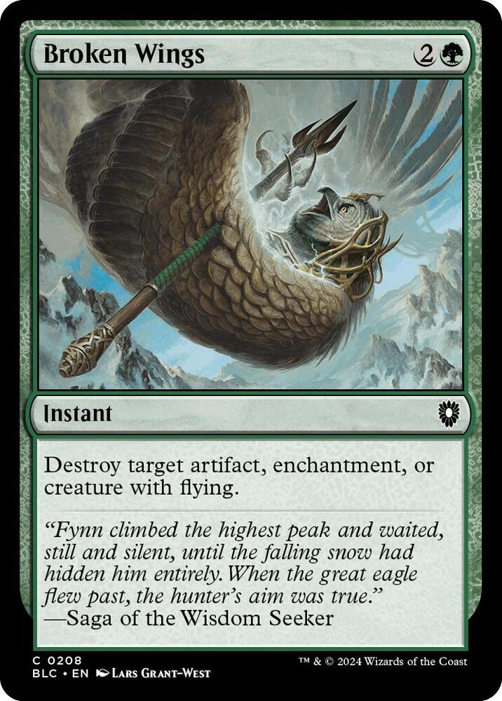 Broken Wings 208 card from Commander: Bloomburrow