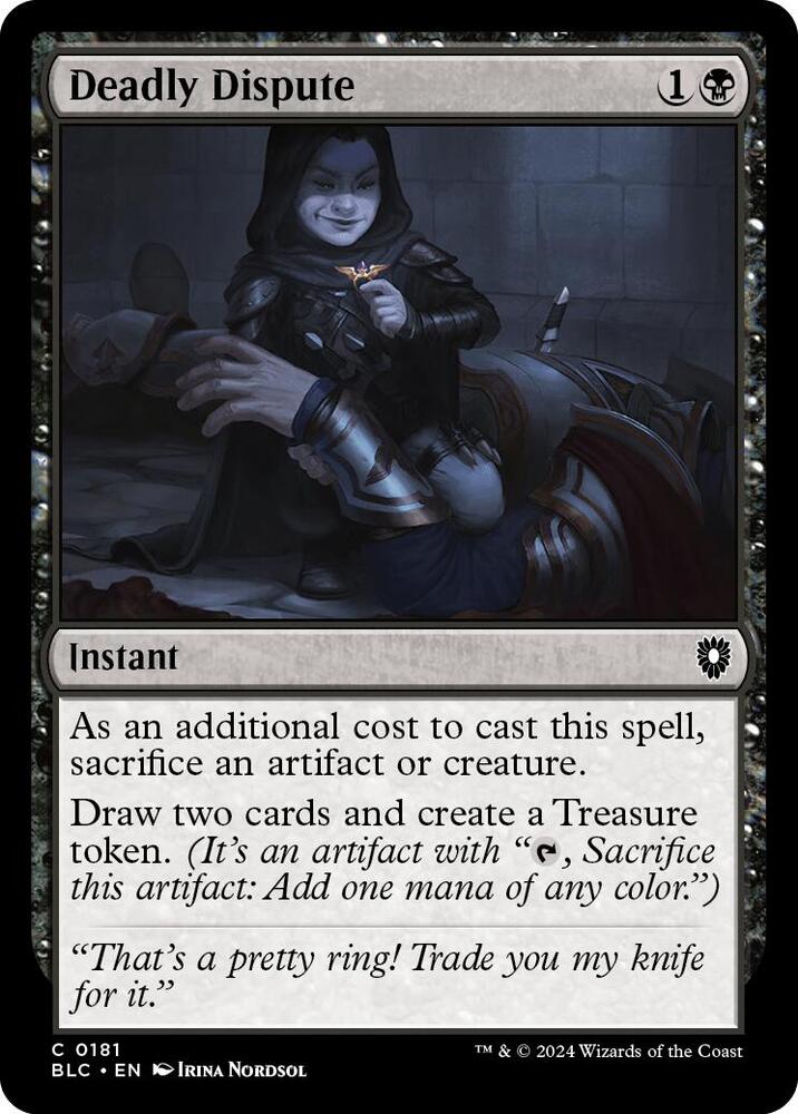 Deadly Dispute 181 card from Commander: Bloomburrow