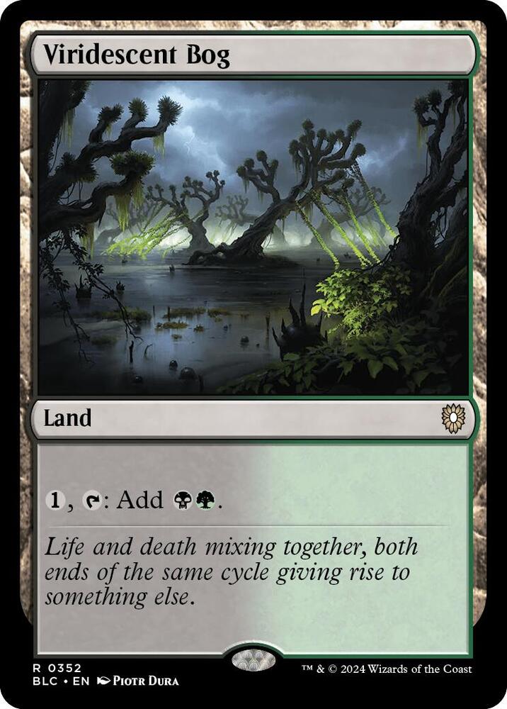 Viridescent Bog 352 card from Commander: Bloomburrow