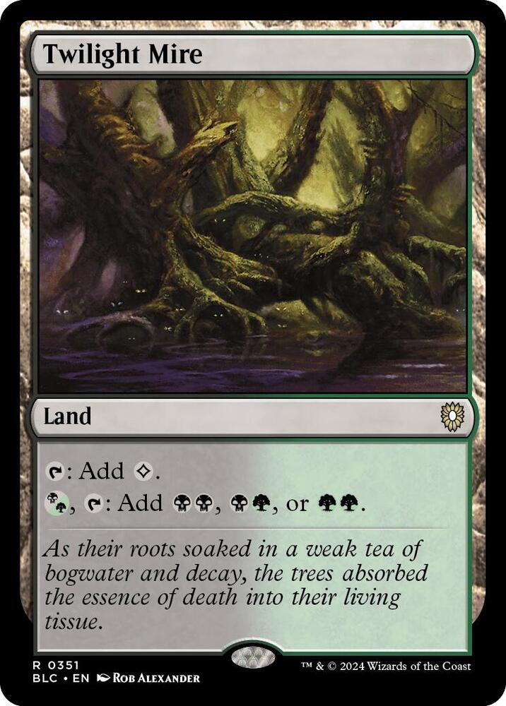 Twilight Mire 351 card from Commander: Bloomburrow