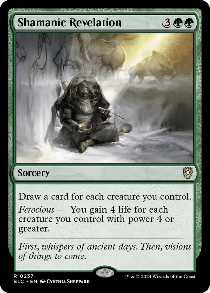Shamanic Revelation 237 card from Commander: Bloomburrow