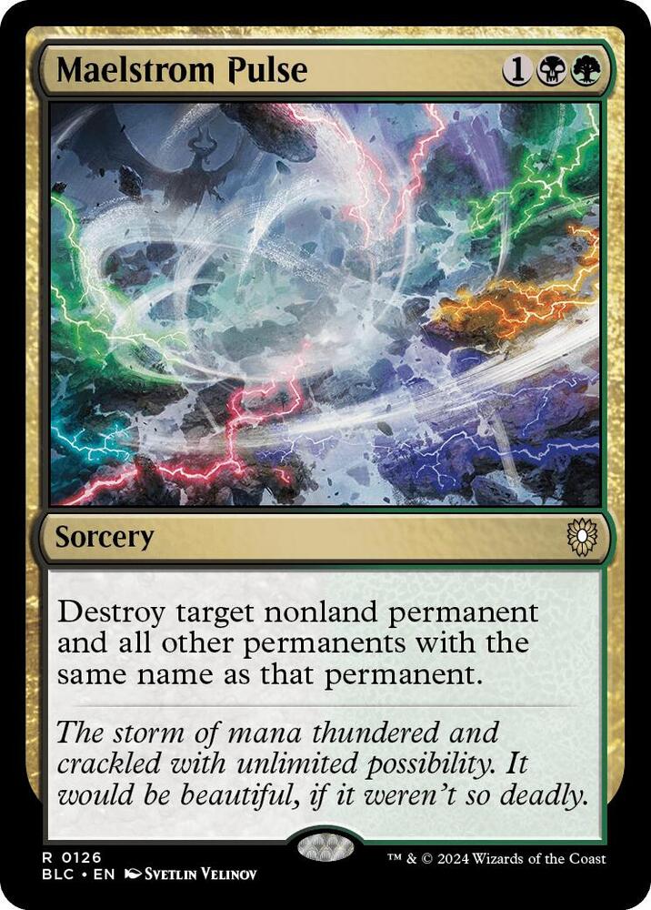 Maelstrom Pulse 126 card from Commander: Bloomburrow