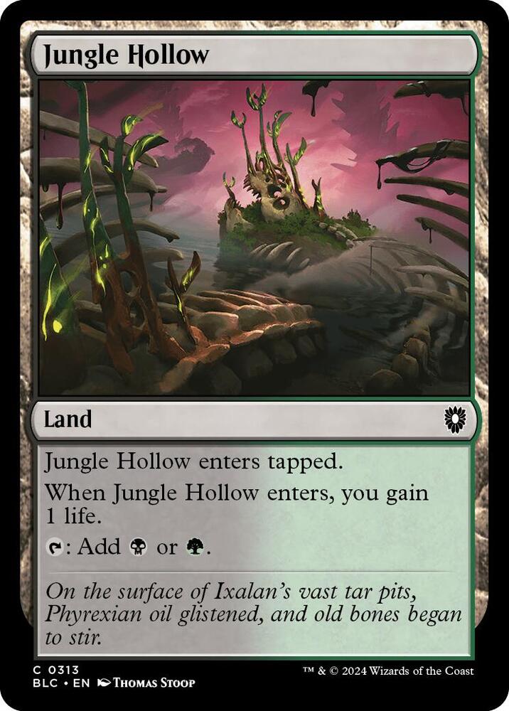 Jungle Hollow 313 card from Commander: Bloomburrow