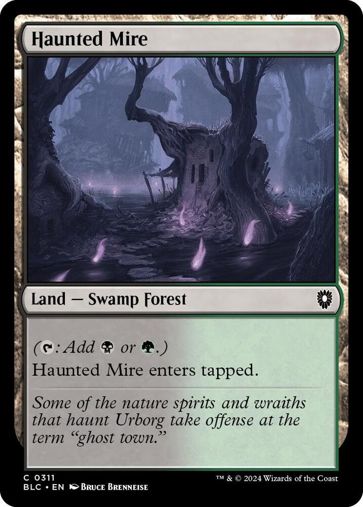 Haunted Mire 311 card from Commander: Bloomburrow