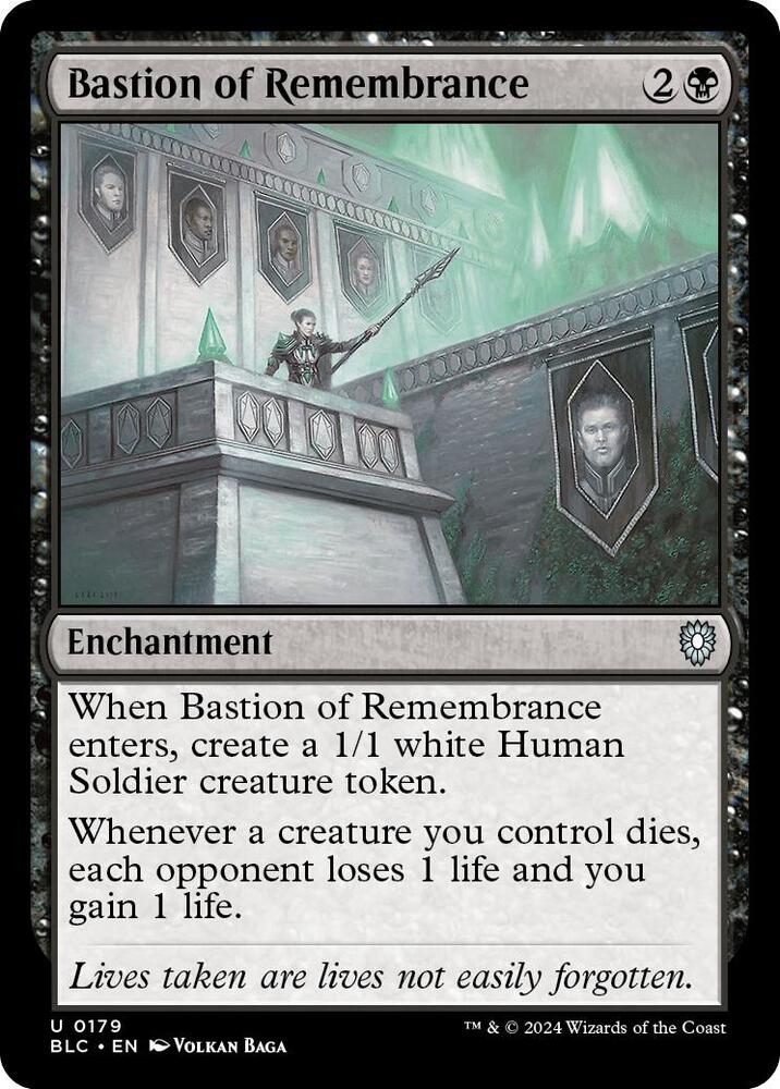 Bastion of Remembrance 179 card from Commander: Bloomburrow