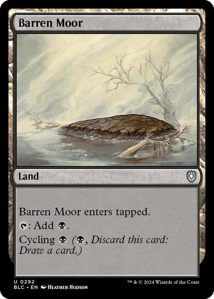 Barren Moor 292 card from Commander: Bloomburrow