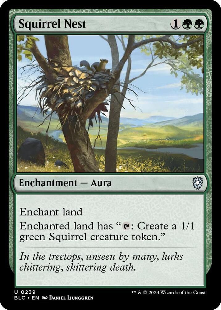 Squirrel Nest 239 card from Commander: Bloomburrow