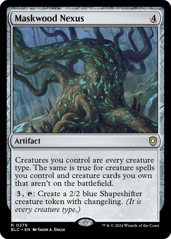 Maskwood Nexus 279 card from Commander: Bloomburrow