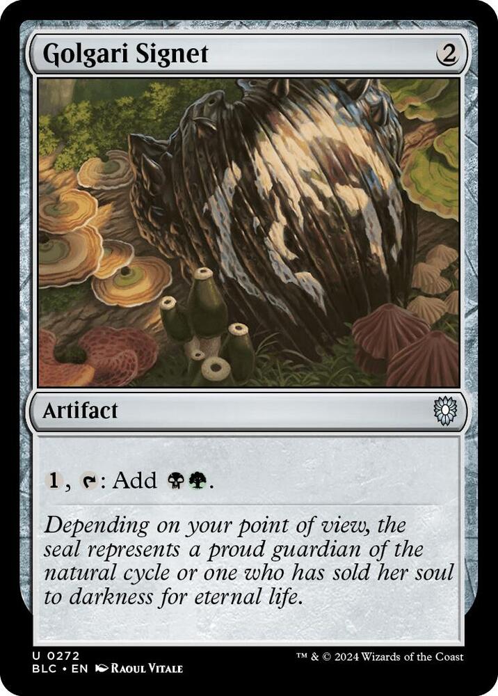 Golgari Signet 272 card from Commander: Bloomburrow