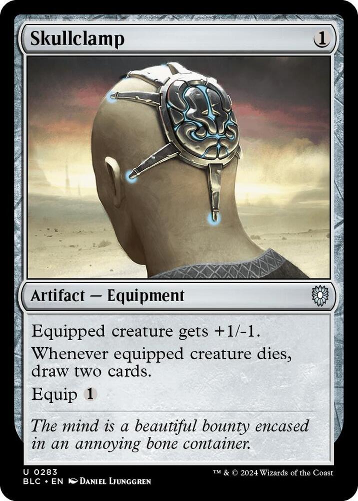 Skullclamp 283 card from Commander: Bloomburrow