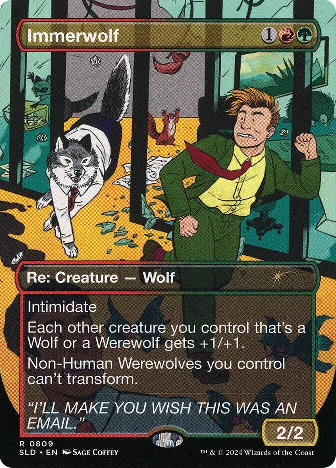 Immerwolf 809 card from Secret Lair Drop Series