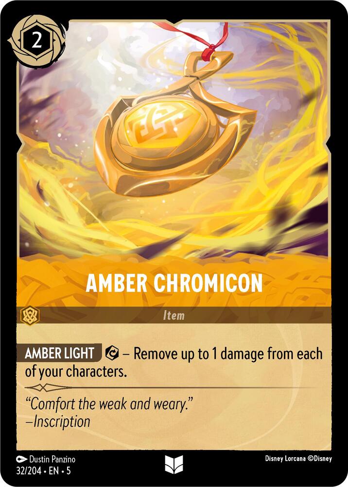 Amber Chromicon 32/204 card from Shimmering Skies