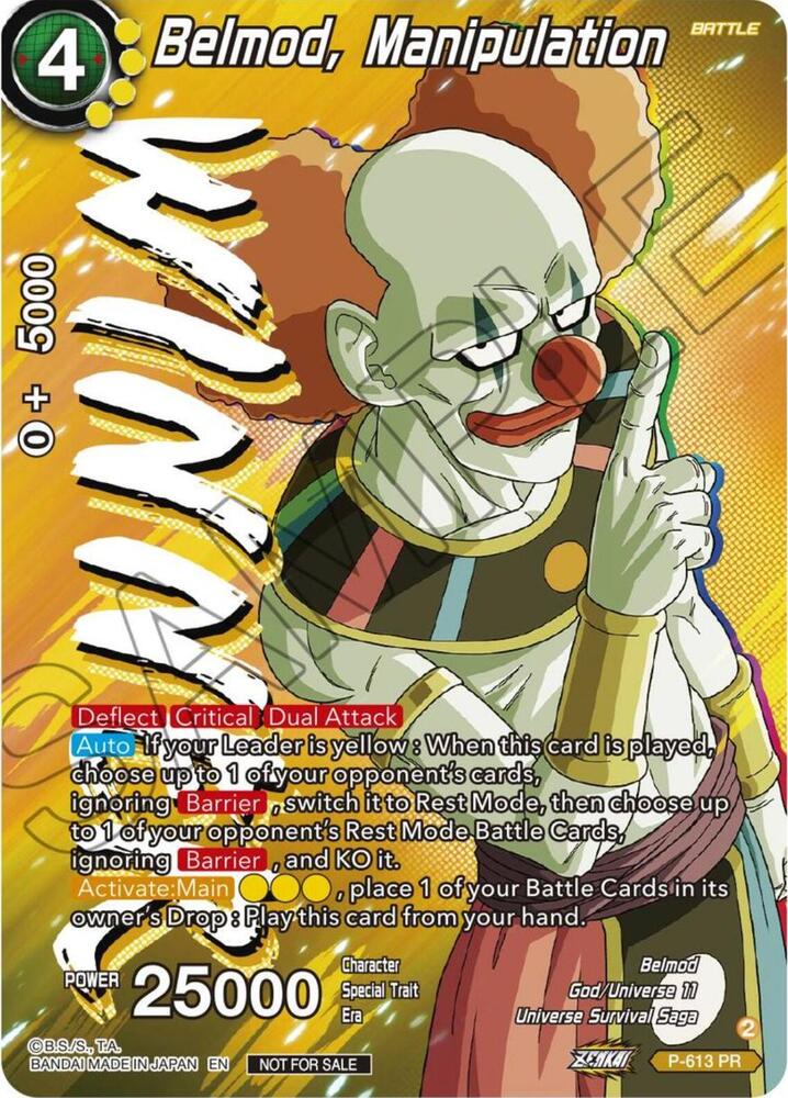 Belmod, Manipulation (Zenkai Series Tournament Pack Vol.8) (Winner) P-613 card from Tournament Promotion Cards