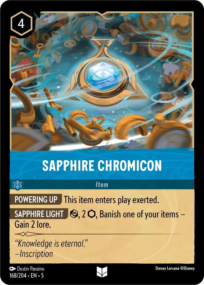 Sapphire Chromicon 168/204 card from Shimmering Skies